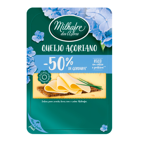 Queijo Milhafre em fatias cremosas com -50% de Gordura